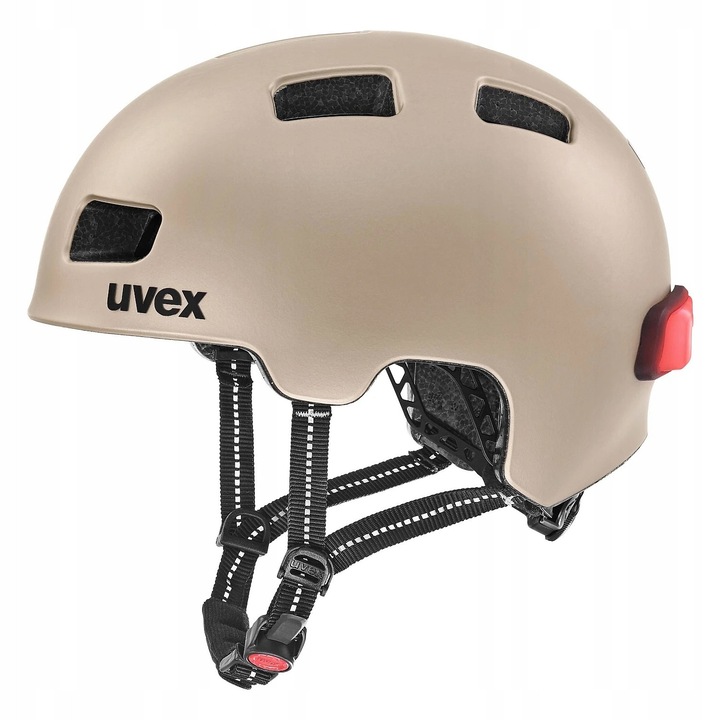 Kask Uvex City 4, 58-61 cm, zloty, 10 canale de ventilatie, set