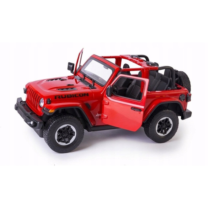 Masinuta electrica, Jeep Wrangler JL, 1:14, rosu