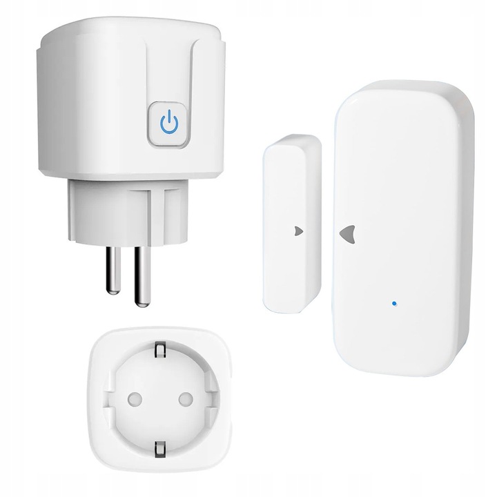 Comutator wireless pentru feronerie, alb, 220-240V, 16A, set complet