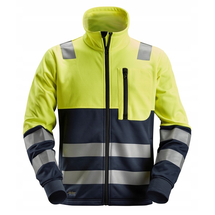 Jacheta de lucru barbati Snickers, poliester, negru/galben, XS