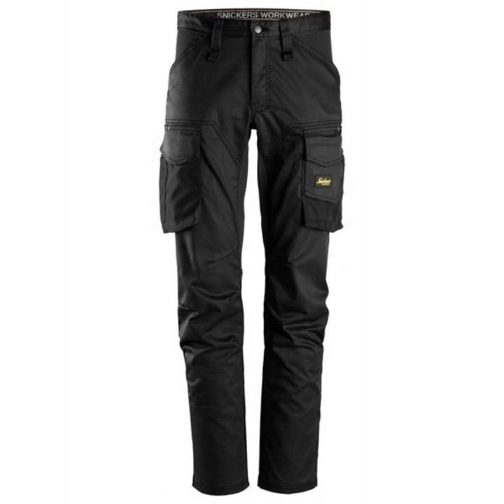 Pantaloni de lucru Snickers AllroundWork, panouri elastice 4 directii, bumbac/poliester, negru, 56
