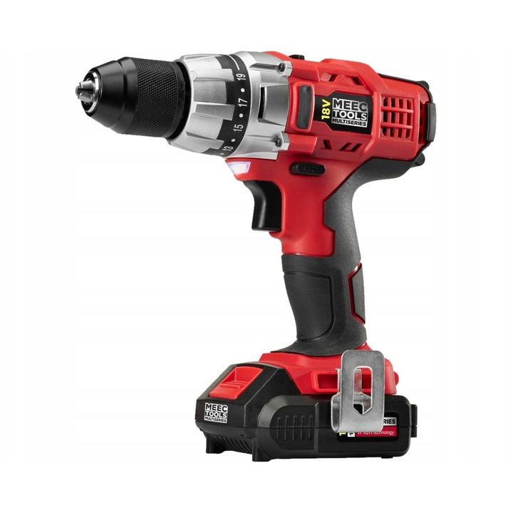 Електрическа отвертка Meec Tools Multiseries 18 V, 35 Nm, 2 скорости, с батерия и зарядно устройство