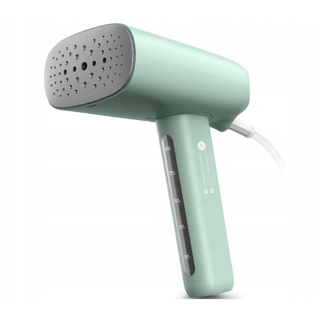 Steamer de imbracaminte, 800 W, verde menta, compact, 110 ml