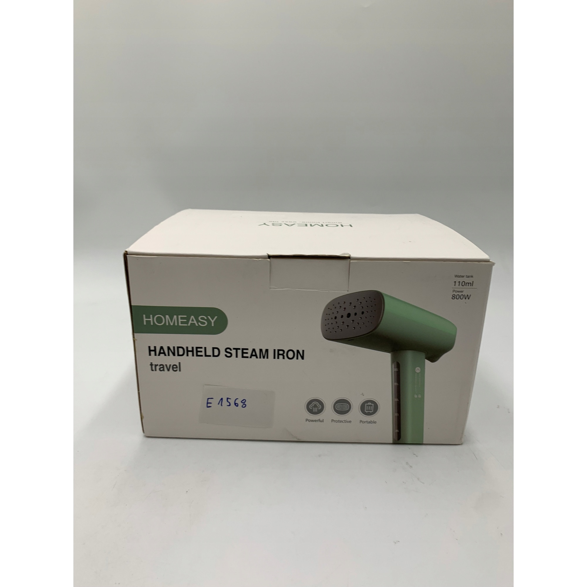 Steamer de imbracaminte, 800 W, verde menta, compact, 110 ml
