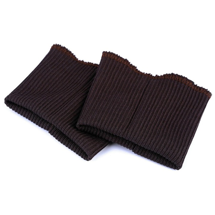 Mansete elastice, Kufer, 7cmx18cm, maroniu