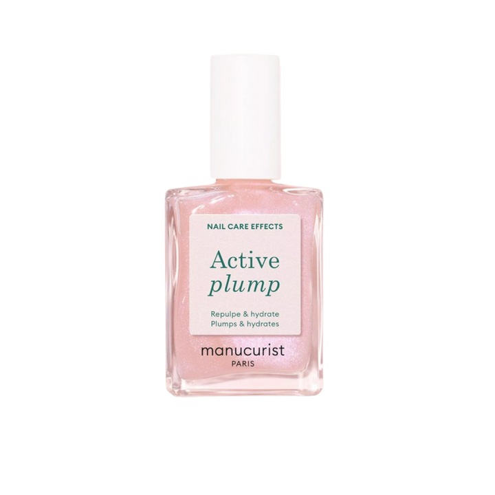 Lac de unghii Manucurist Active Plump, 15ml, roz perlat, ingrijire si efect de volum