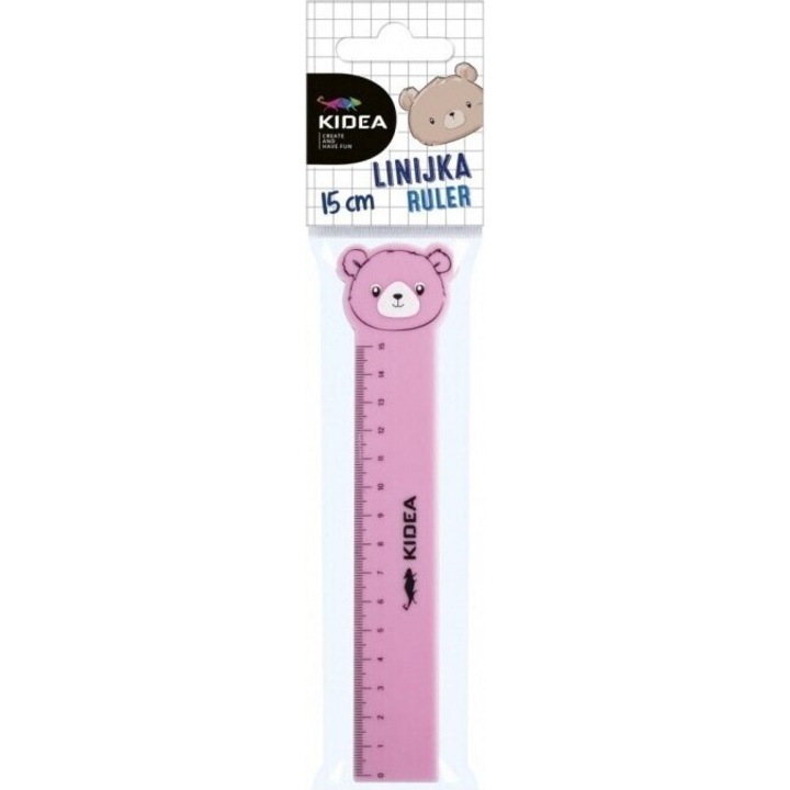 Derform 15 cm-es vonalzó koala figurával, műanyag