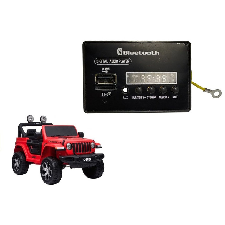 Panel muzical pentru masini de jucarie DK-JWR555, LEAN, alimentat cu acumulator