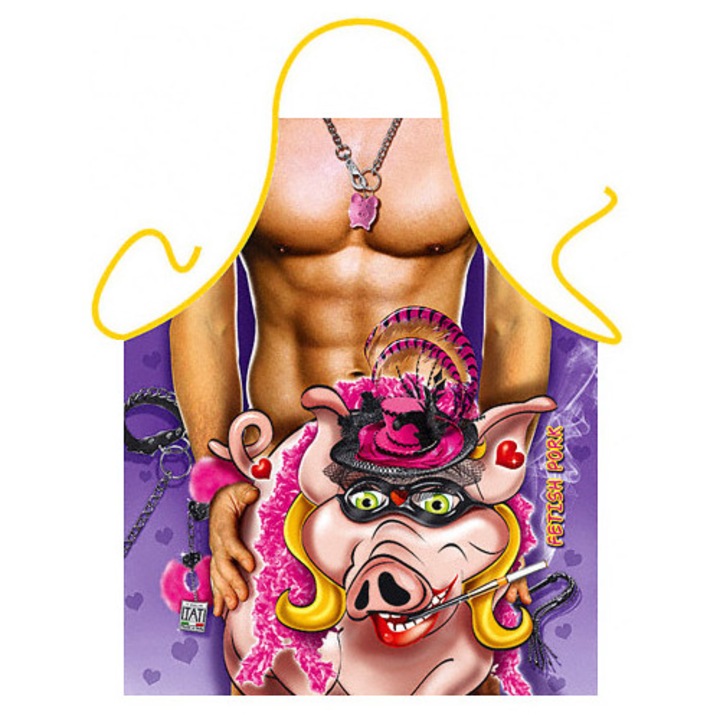 Barbat cu sort cu porc