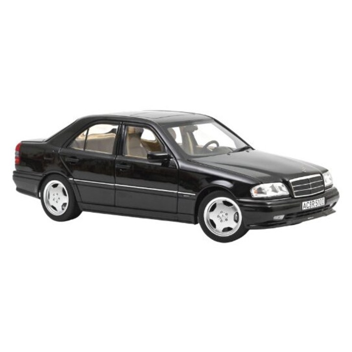 Mercedes-Benz C36 AMG Obszidián Fekete Metál 1993 1:18 Norev autómodell