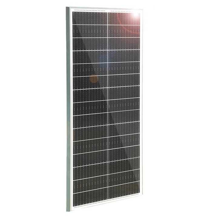 Napelem Készlet 300W 12V 24V, Monokristályos Edzett Üveg, Alumínium Keret, Fekete