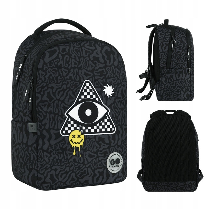 Ghiozdan scolar 3 in 1 cu cutie de pranz si penar, Space Planet
