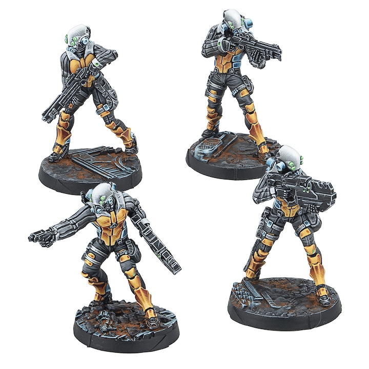 Extensie de joc Infinity, Yu Jing Kuang Shi, Corvus Belli, 4 modele de asamblat, gri