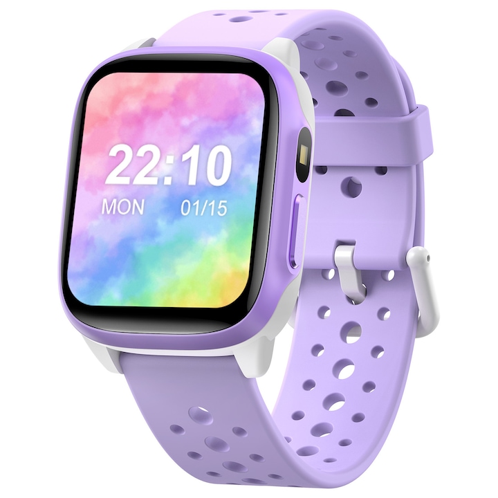 Ceas inteligent pentru copii ZONEY, 147 moduri sportive, monitorizare activitate, verde, 1.5 inch
