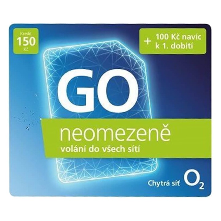 Cartela SIM prepaid O2, credit 150 CZK, activare automată, roaming UE, 3 in 1