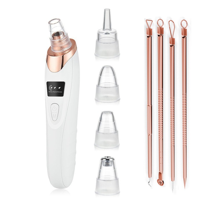 Dispozitiv de eliminare a punctelor negre, set de 4 piese, auriu