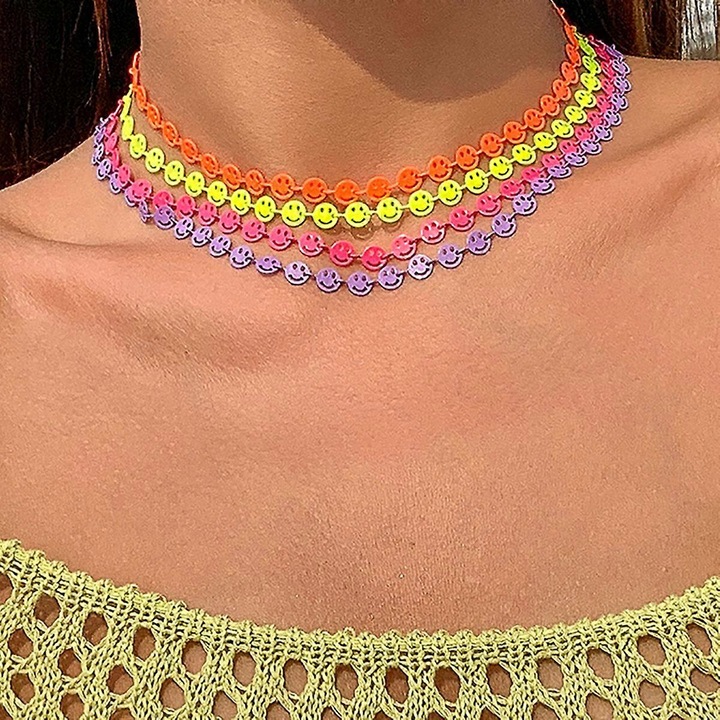 Set coliere colorate pentru femei