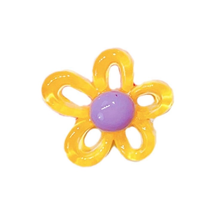 Pandantiv Floare Colorat din Rasina, Set 1 buc, 3.1x2.9cm