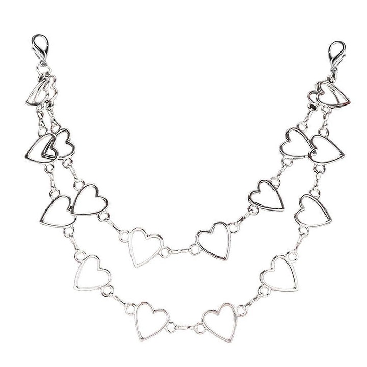 Dekoratív fém hárfa táskához, többszínű, 1 db.