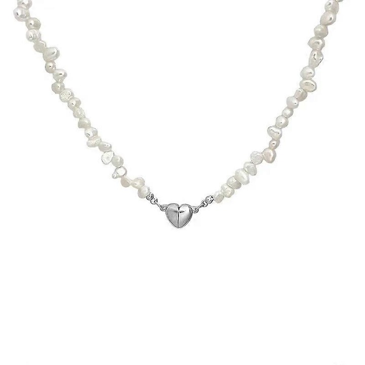 Colier cu pandantiv inima din perla