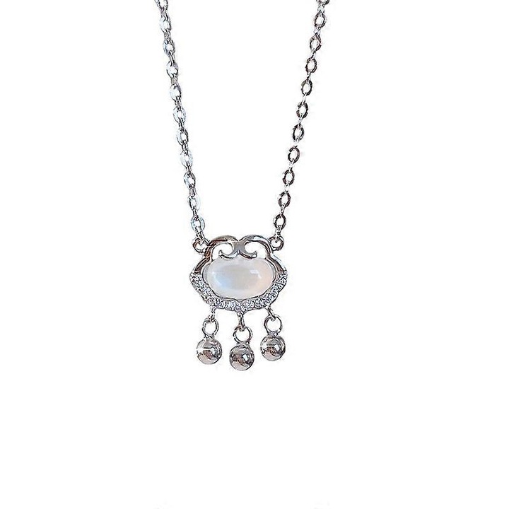 Colier cu pandantiv lacat de siguranta