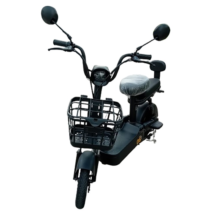 Bicicleta electrica ZT 02-T 350W, 48V 12Ah, 25km/h, autonomie 35km, Z-Tech, Negru