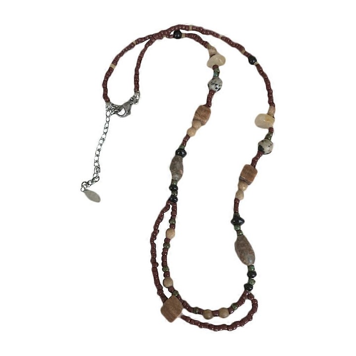 Colier choker retro din rasina, set bijuterii, elegant, pentru petreceri, 1x colier