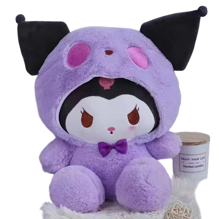 Jucarii de plus, papusi dragute, set 25cm, mov