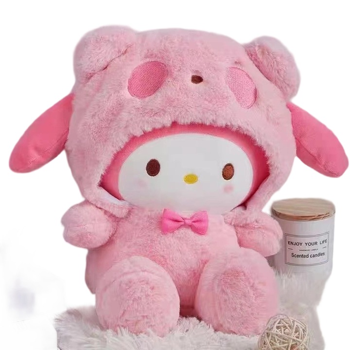 Jucarii de plus, papusi dragute, set, roz, 25cm