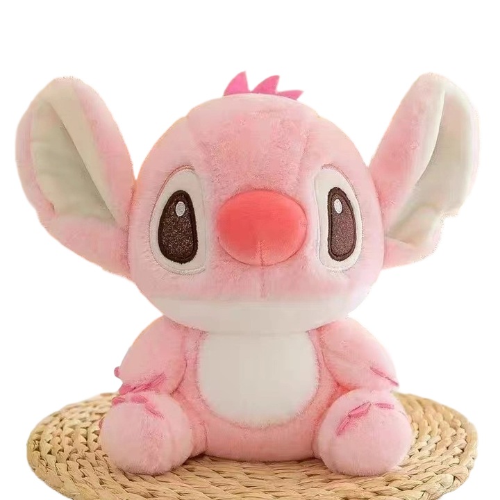 Jucarii de plus, papusi dragute, set de figurine, roz, 25cm