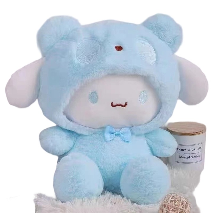 Jucarii de plus, caine albastru Jade, 25cm, set de jucarii huggable pentru copii si bebelusi