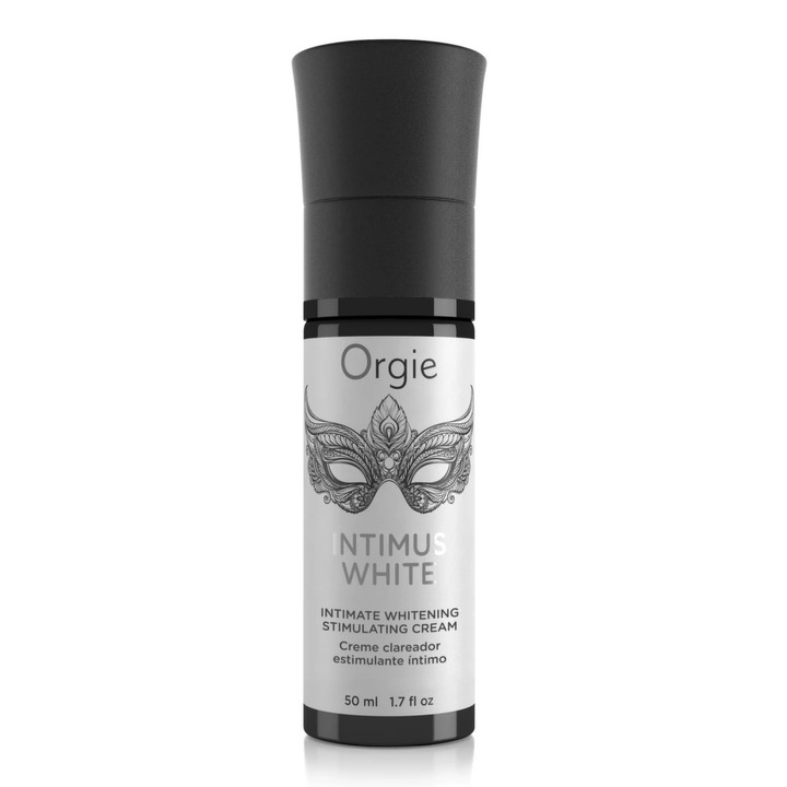 Crema pentru iluminare piele si stimulare zona intima Orgie, Intimus White, Unisex, 50 ml