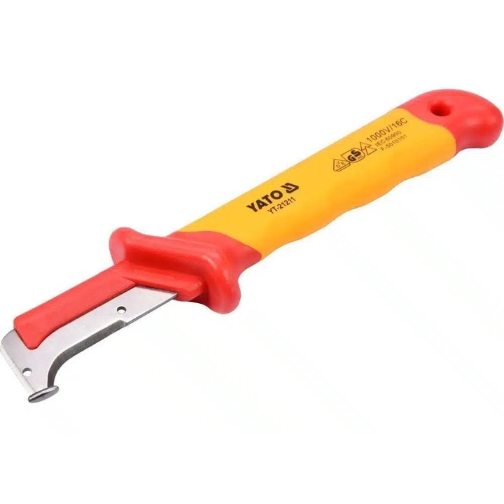 Cutit decablator VDE 155mm Yato YT-21211 / Protectie certificata 1000V / Precizie si siguranta in lucrari electrice / YATO