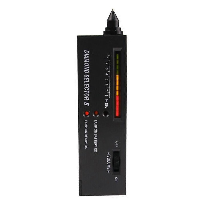 Tester electronic portabil pentru diamante, rubine, cristale, agate, jad, set de unelte de masurare, 160x40x22mm, negru