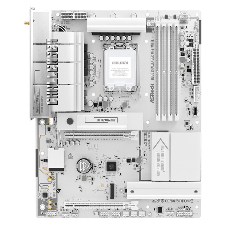 ASRock B860 Challenger White WIFI alaplap, LGA 1851 B860-CHL-WF-W