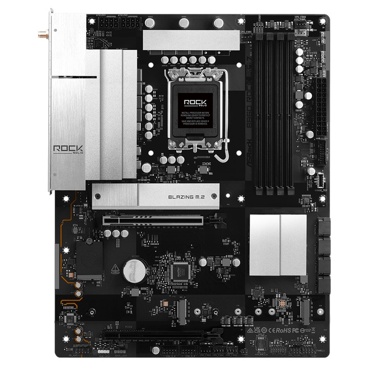 ASRock B860 Rock WIFI 7 alaplap, LGA 1851 B860-ROCK-WF7