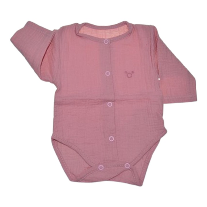 Body cu maneca lunga, pentru bebelusi, Koala Silky K122, Roz 126933