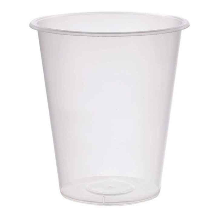 25 db átlátszó Bubble Tea pohár, Biosector, 360 ml, PP, 90x99mm