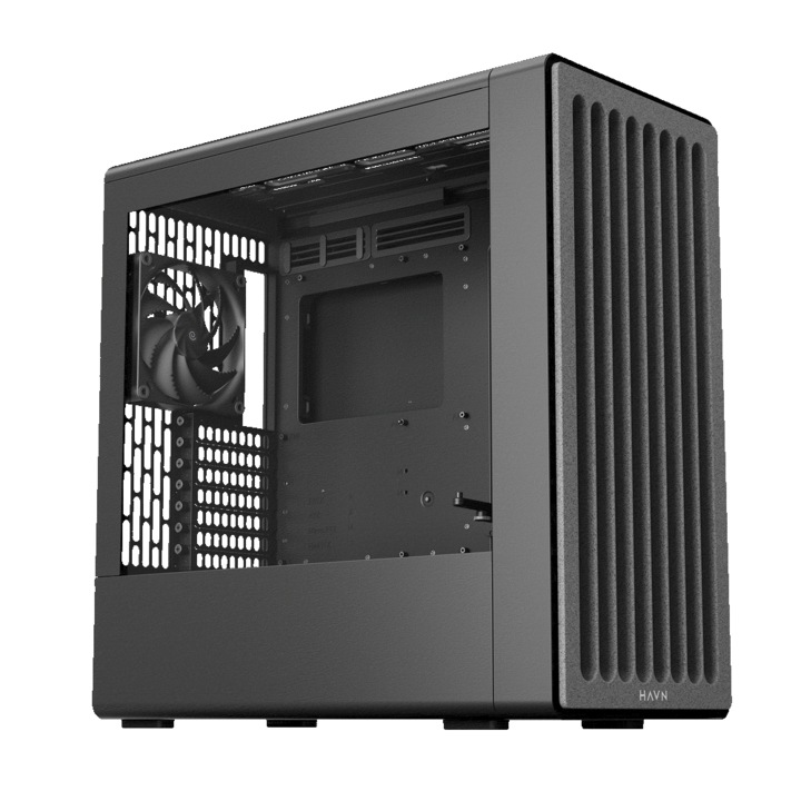 Carcasa HAVN BF 360 Flow, MiddleTower, E-ATX, Negru