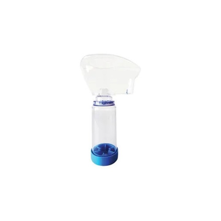 Camera de inhalare Gima 175 ml, pentru adulți, antistatică, cu fluier de avertizare, 52x131 mm