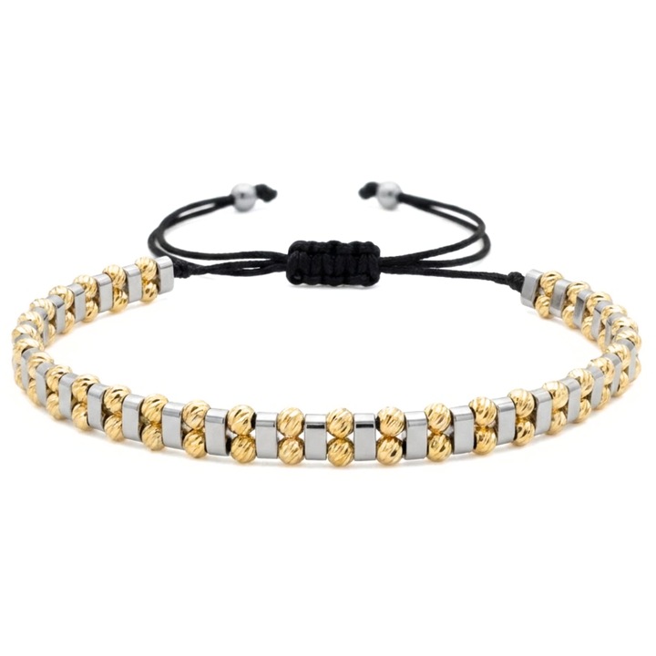 Bratara Reglabila, 5.5 mm, Marime Universala, Silver-Gold