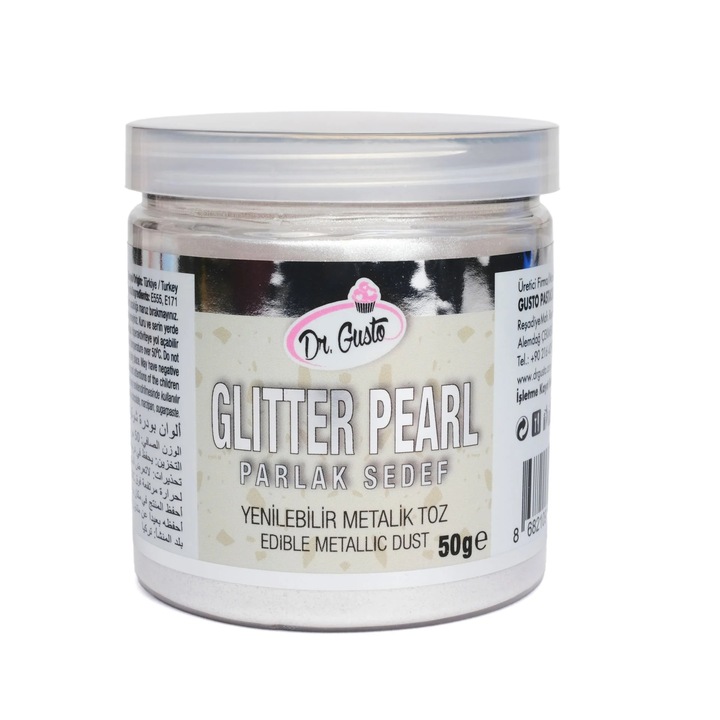 Colorant pudra metalizat Glitter Pearl 50g, Dr. Gusto