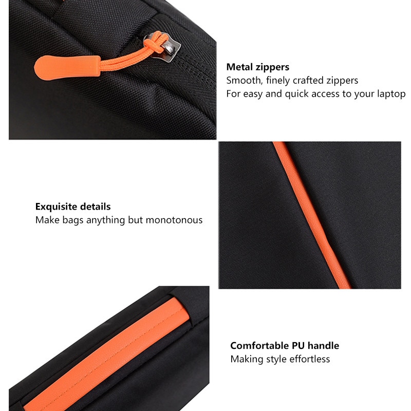 Geanta laptop portabila, NAXSIR, 1 Buzunar extern, Fermoar, cu burete antisoc, Rezistenta la Stropire, Rezistent la zgarieturi, 15.6 inch, Albastru