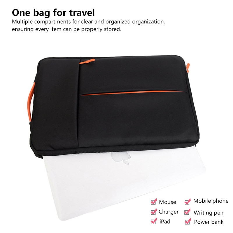 Geanta laptop portabila, NAXSIR, 1 Buzunar extern, Fermoar, cu burete antisoc, Rezistenta la Stropire, Rezistent la zgarieturi, 15.6 inch, Albastru