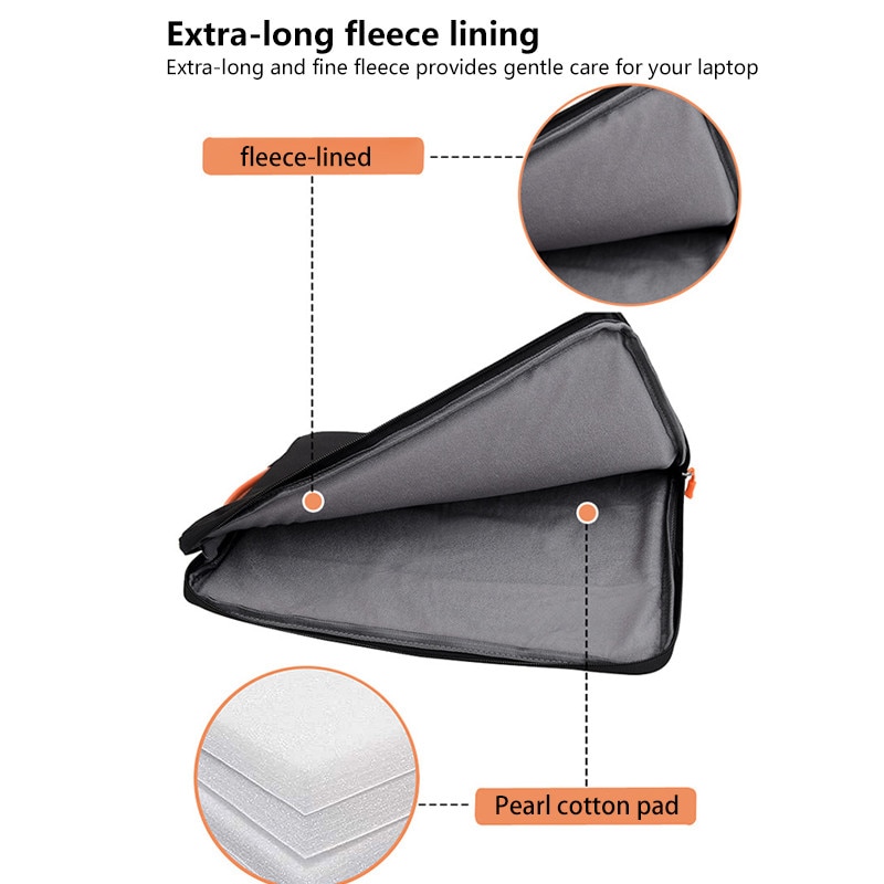 Geanta laptop portabila, NAXSIR, 1 Buzunar extern, Fermoar, cu burete antisoc, Rezistenta la Stropire, Rezistent la zgarieturi, 15.6 inch, Albastru