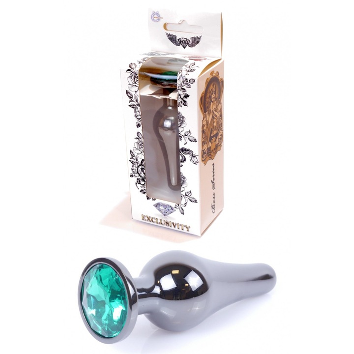 Dop anál B - HeavyFun sorozat, fém, 3cm átmérő, 9,5cm hossz, ezüst