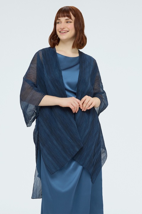 Fiorella Rubino, Cardigan semitransparent, fara inchidere, Albastru inchis