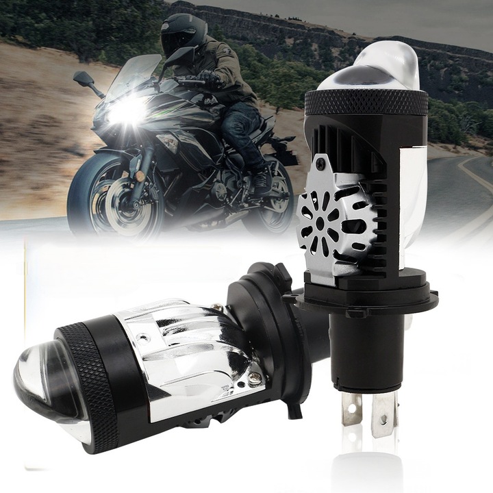 1pc Masini cu LED-uri，Projector cu beci，H4/9003/HB2 Canbus ultraluminoasa，LED 2000W 2000000LM 6000K lumina indepartata / lumina aproape pentru masini si motociclete