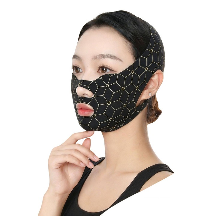 Instrument de subtiere a fetei, bandaj de ridicare, model respirabil, negru