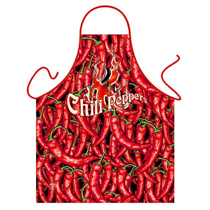 Sort de bucatarie Itati, cu imprimeu ardei iute, lavabil, 50x70cm